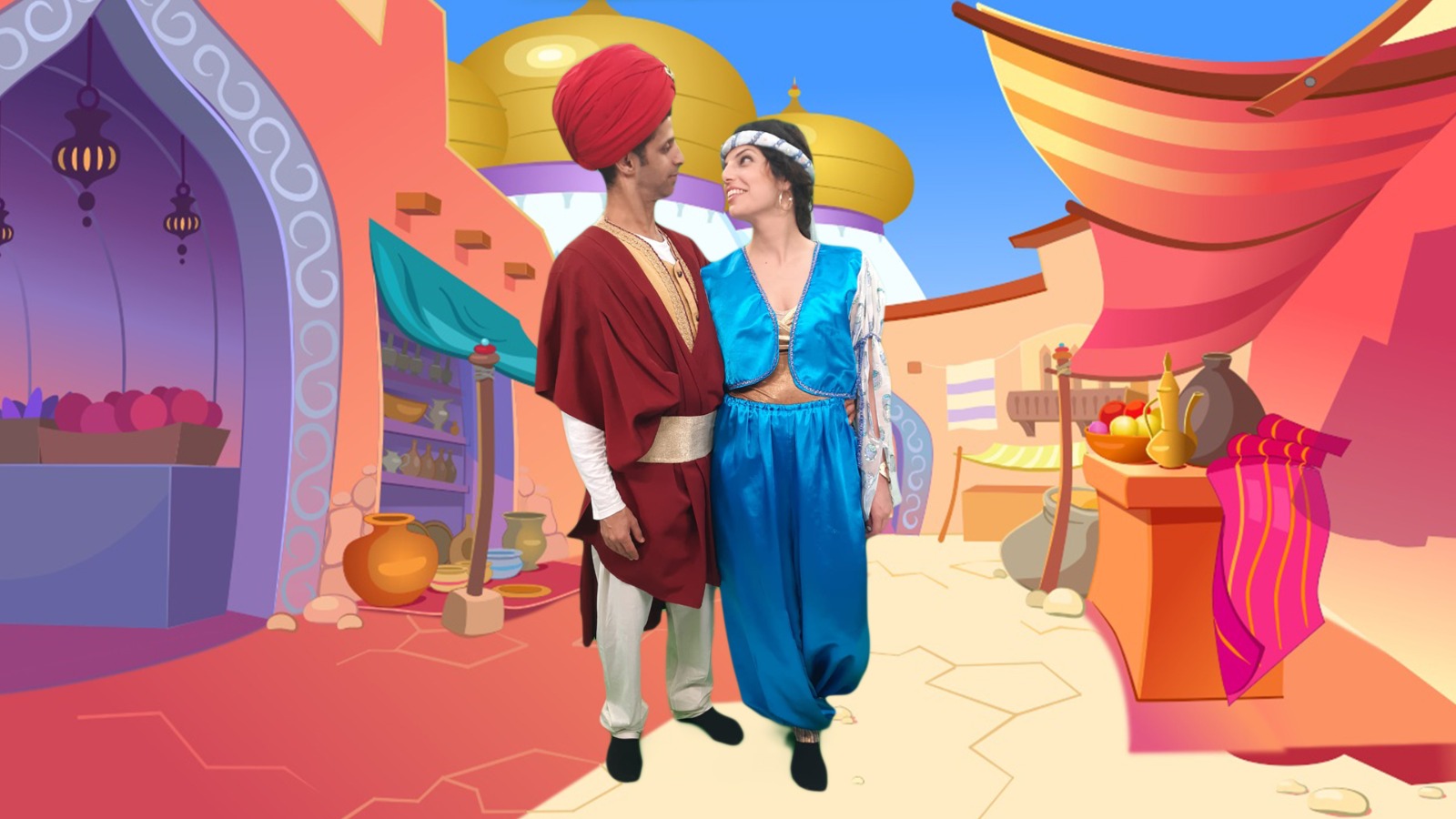 תמונה של השחקנים אלאדין ויסמין